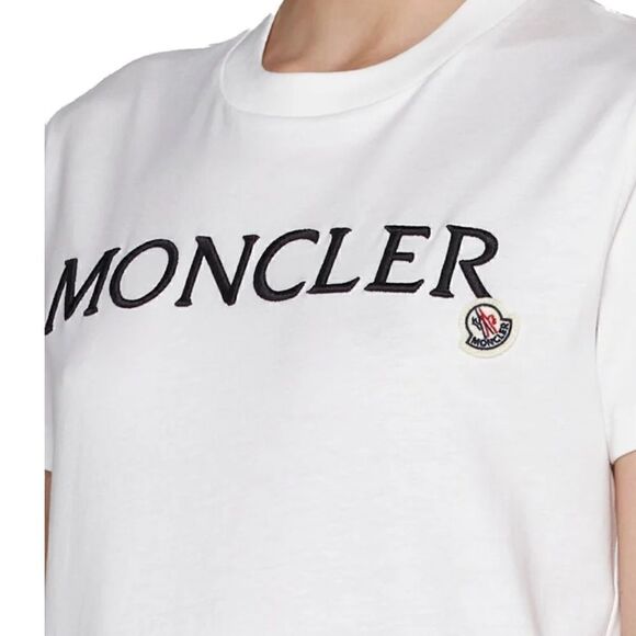 🌟NEW🌟Moncler🌟Logo Embroidered Crewneck T-shirt - Picture 5 of 6